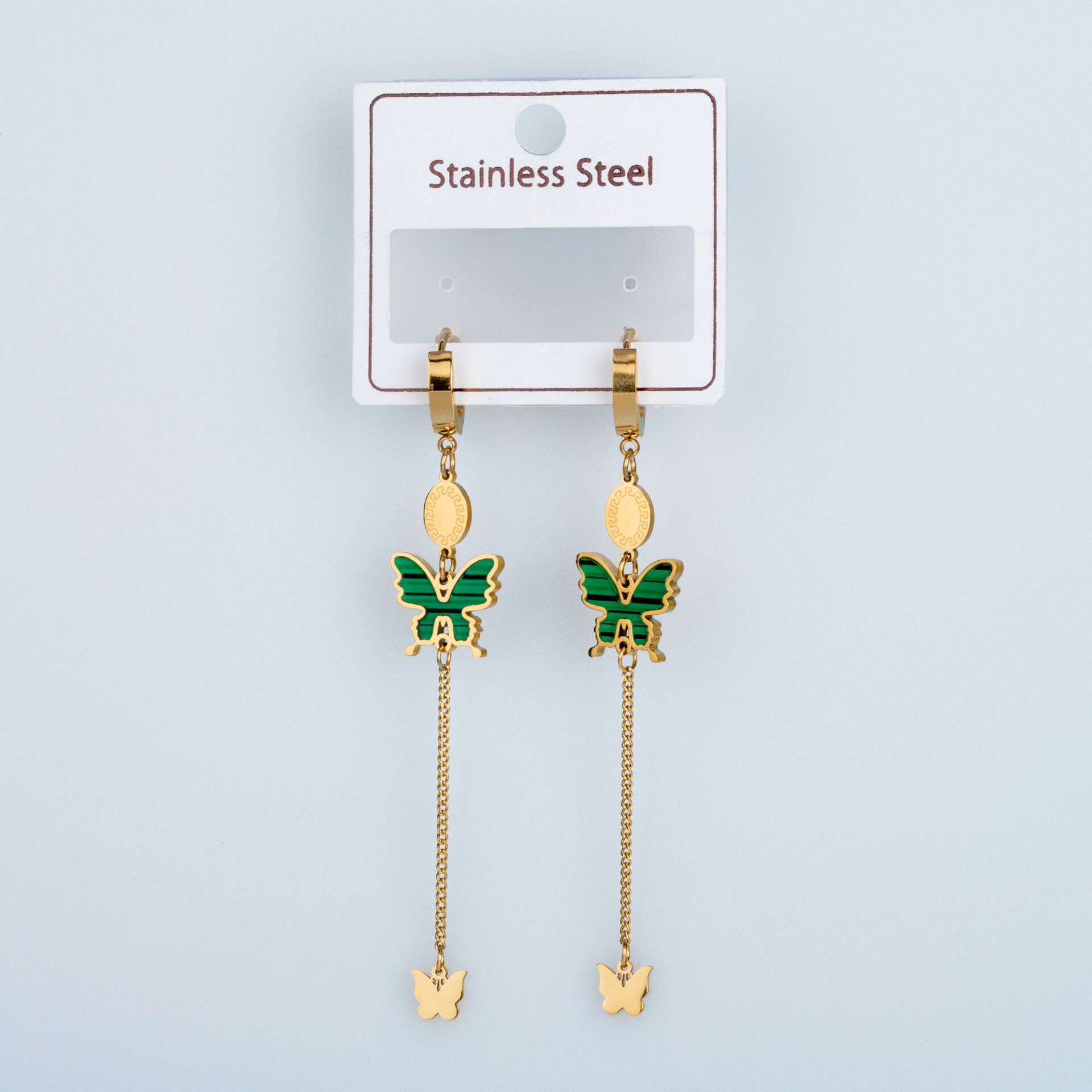 Çelik Küpe Kelebek - 1  Çift