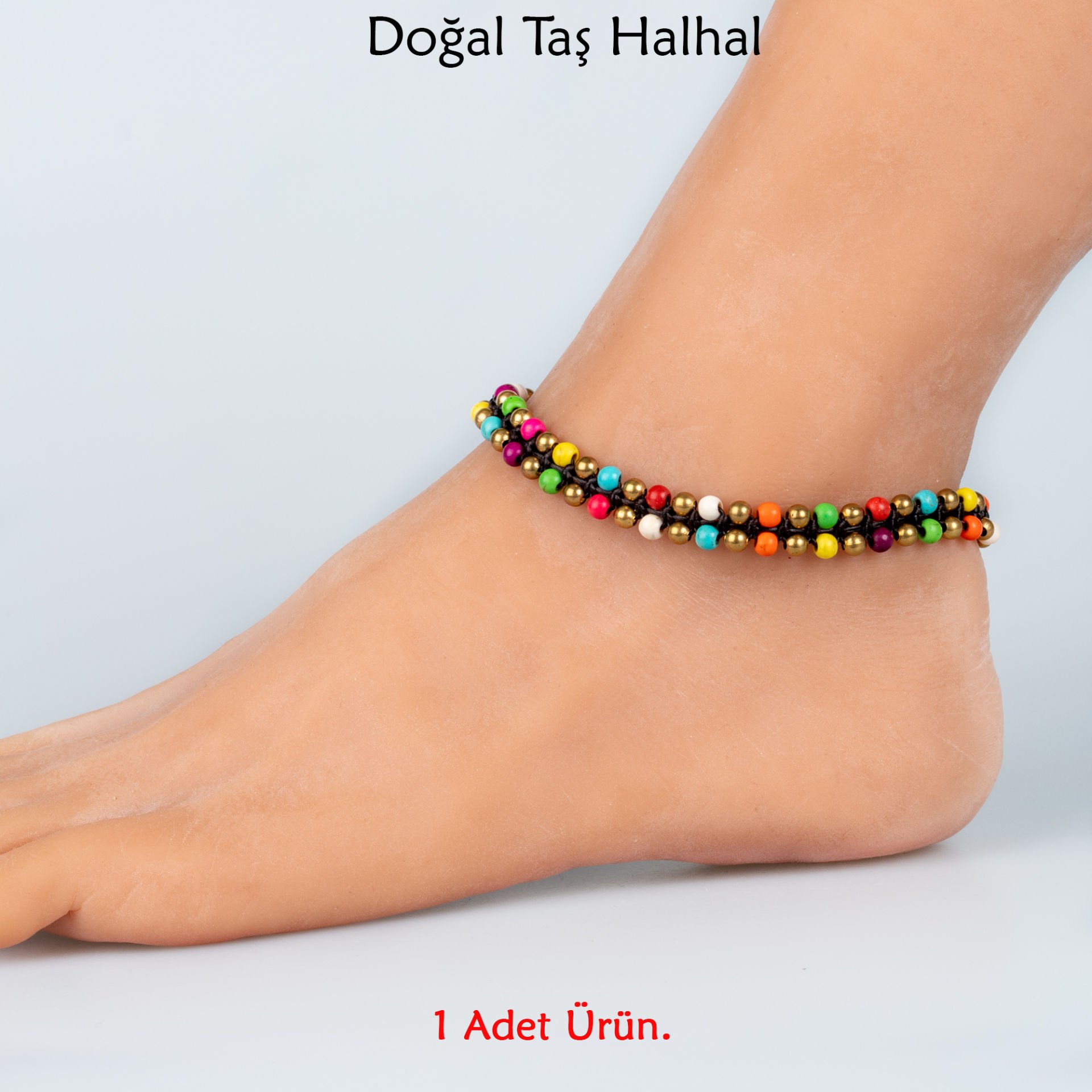 Doğal Taş  Halhal- 3 Renk Seçeneği Renk 3