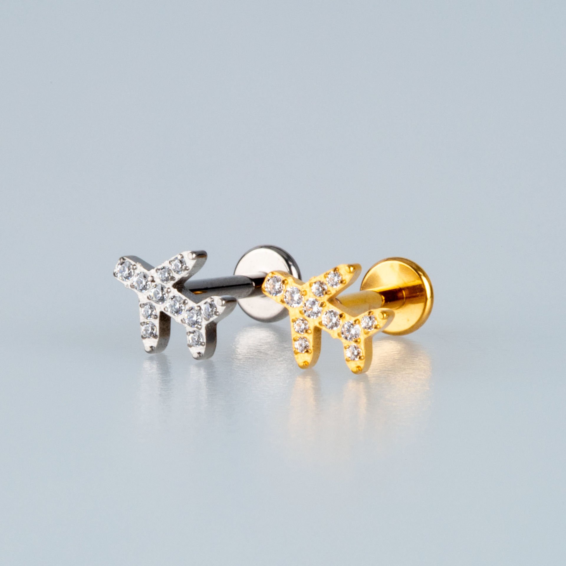 Piercing Titanyum Tragus Uçak