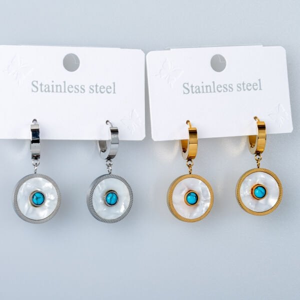 Steel Earrings - Pair