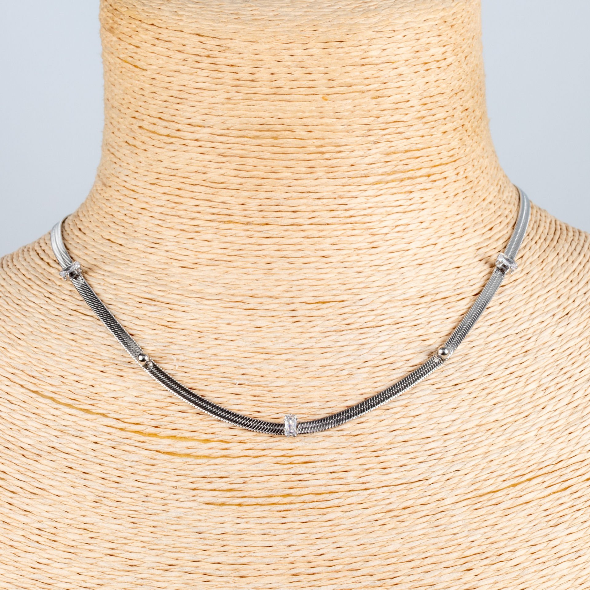 Çelik Zincir italyan Kolye