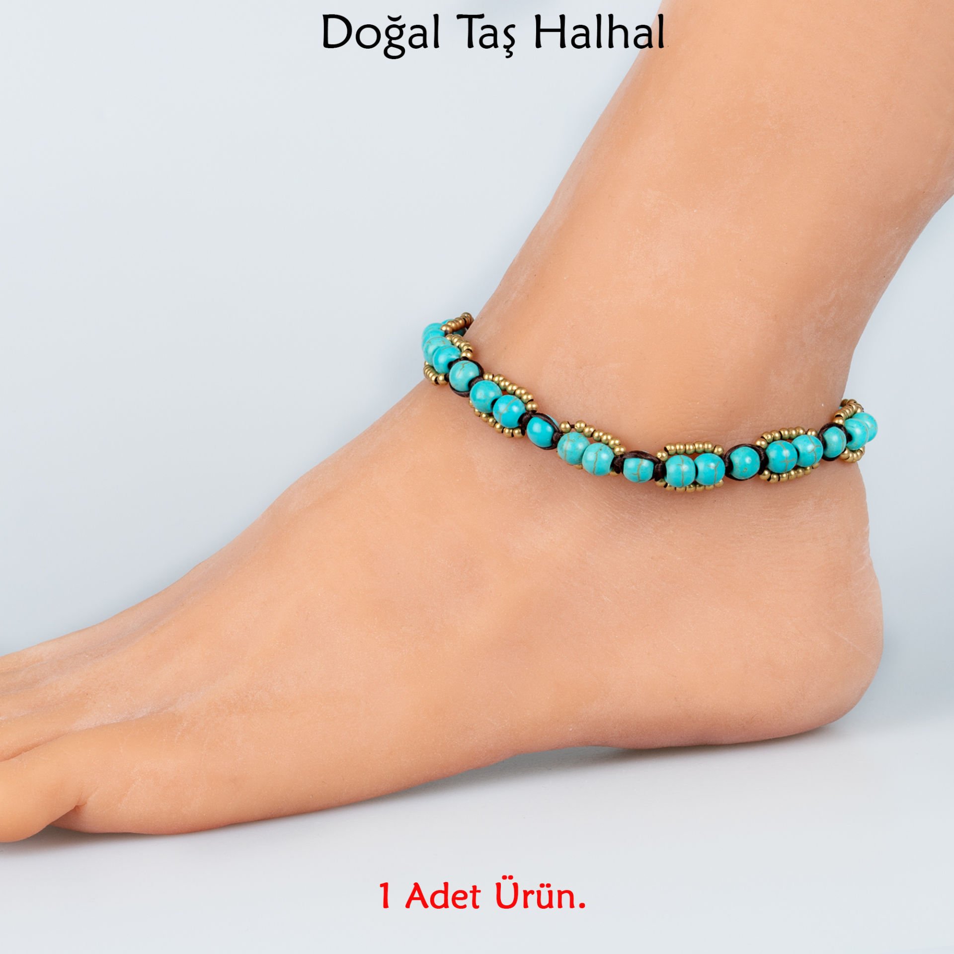 Doğal Taş  Halhal- 3 Renk Seçeneği Renk 1