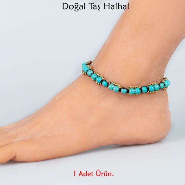 Doğal Taş  Halhal- 3 Renk Seçeneği Renk 1