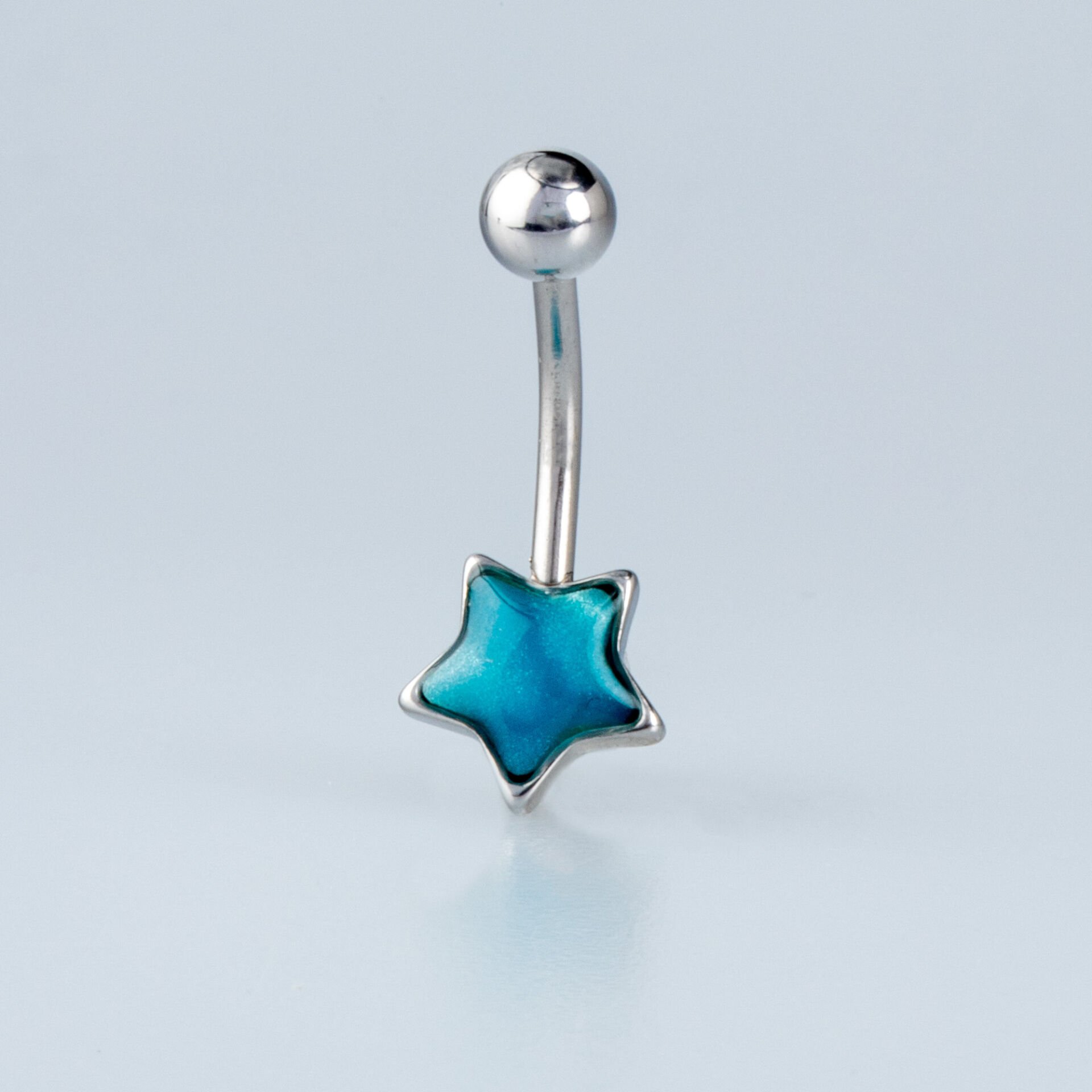 Piercing Çelik Göbek Yıldız 6 Renk Seceneği Renk 2