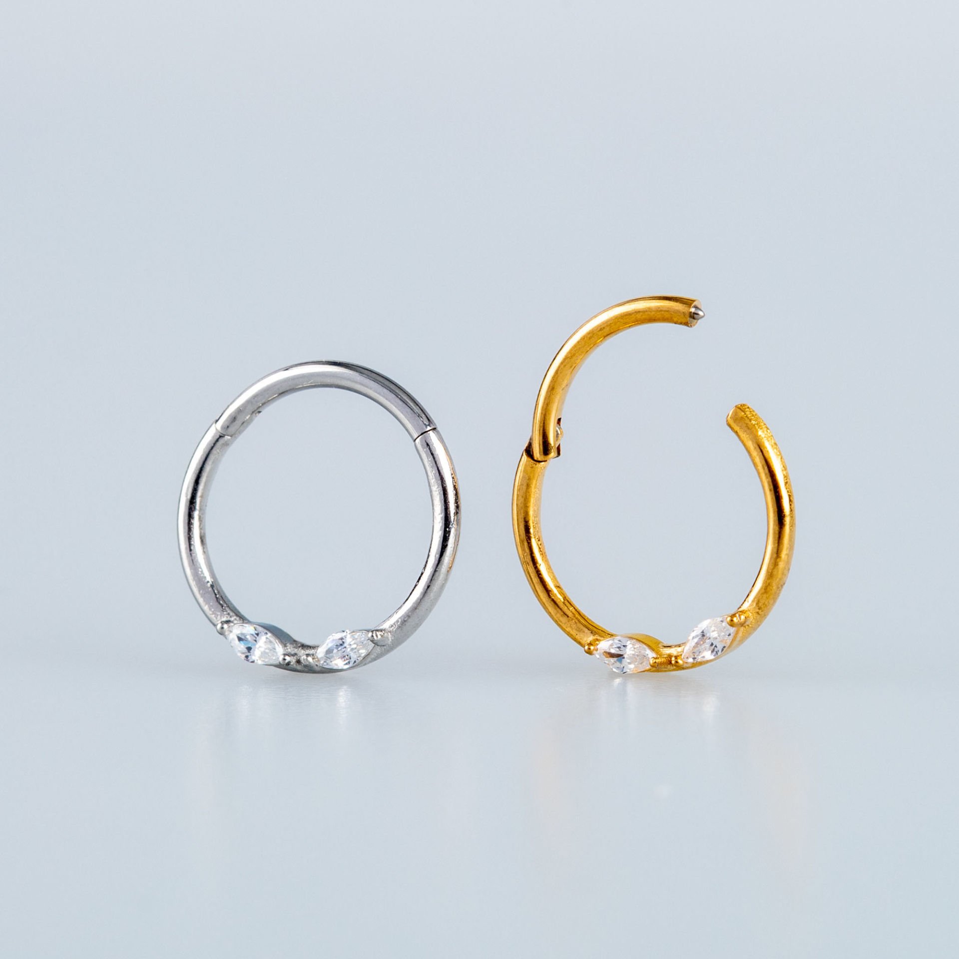 Halka Piercing Segment Taşlı