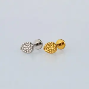 Piercing Titanyum Tragus Damla Beyaz