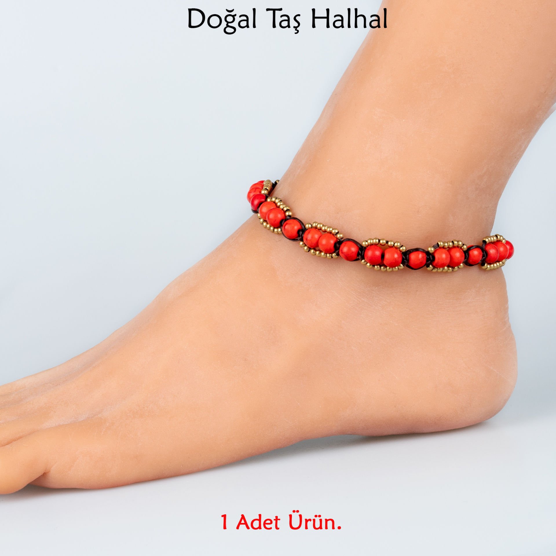 Doğal Taş  Halhal- 3 Renk Seçeneği Renk 2