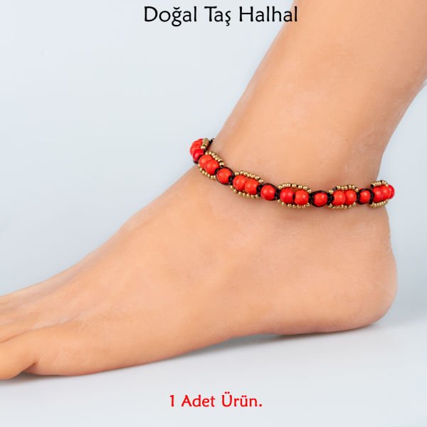 Doğal Taş  Halhal- 3 Renk Seçeneği Renk 2