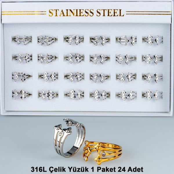 Steel Ring Package 24 Pieces