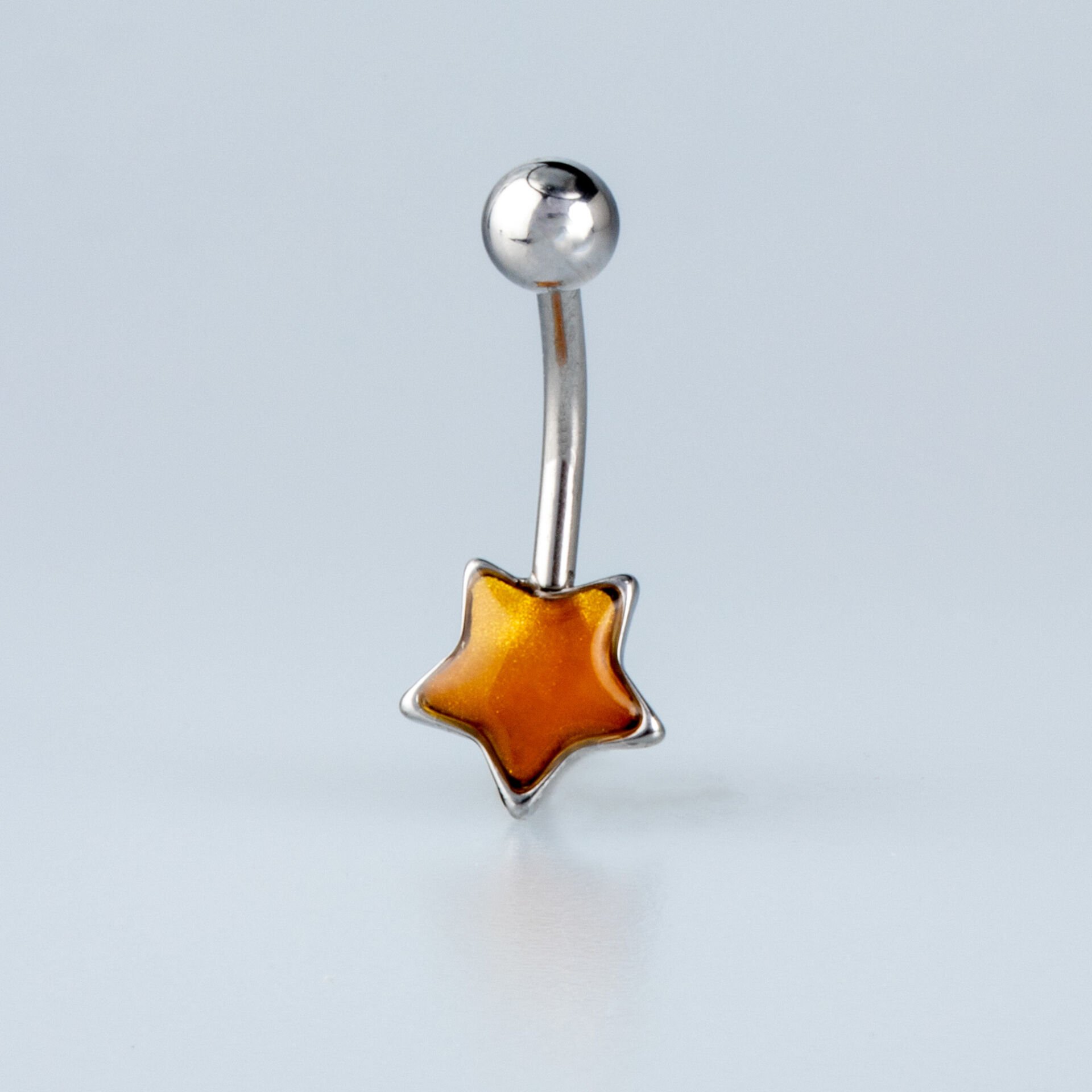Piercing Çelik Göbek Yıldız 6 Renk Seceneği Renk 3