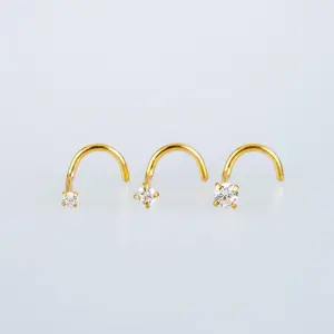 Toptan Piercing Hızma Bar 0.8mm 1.5mm Taş 1.5mm Taş
