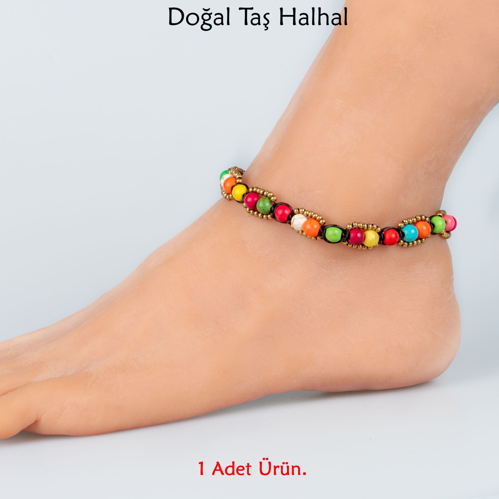 Doğal Taş  Halhal- 3 Renk Seçeneği Renk 3