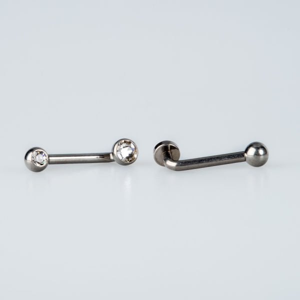 Piercing Titanium Genital 4mm stone