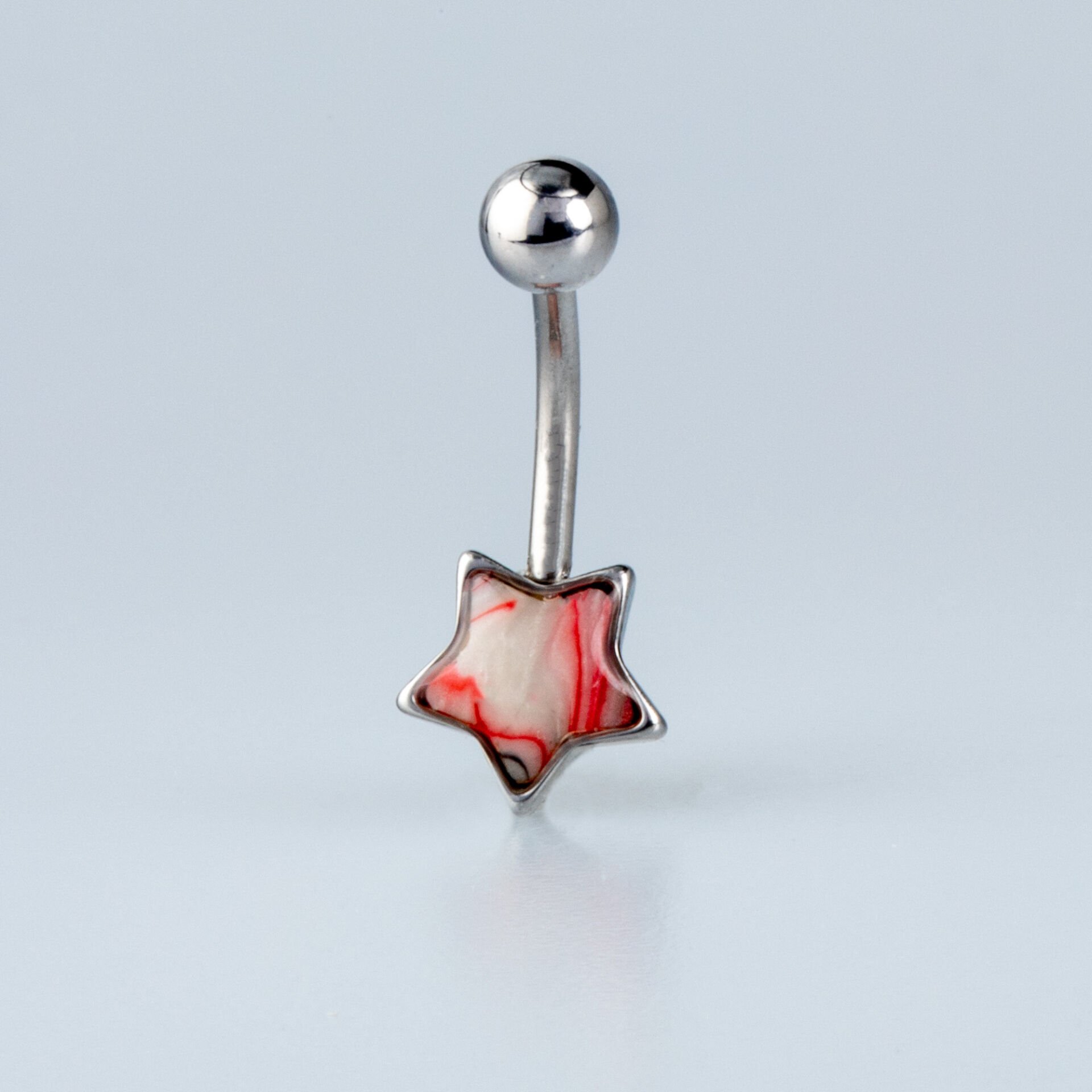 Piercing Çelik Göbek Yıldız 6 Renk Seceneği Renk 4