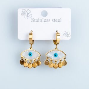 Çelik Küpe Göz - 1  Çift