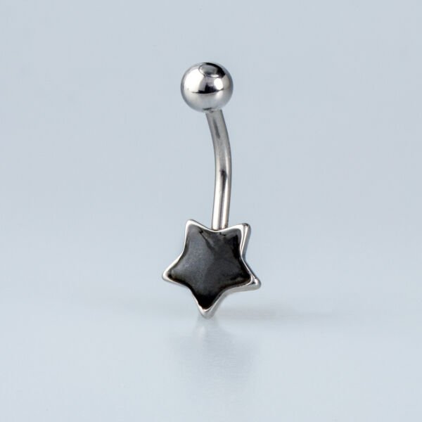 Piercing Çelik Göbek Yıldız 6 Renk Seceneği Renk 5