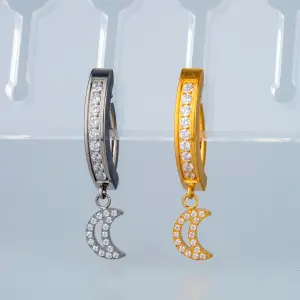 Piercing G23 Titanyum Göbek Fashion Ay Sarı