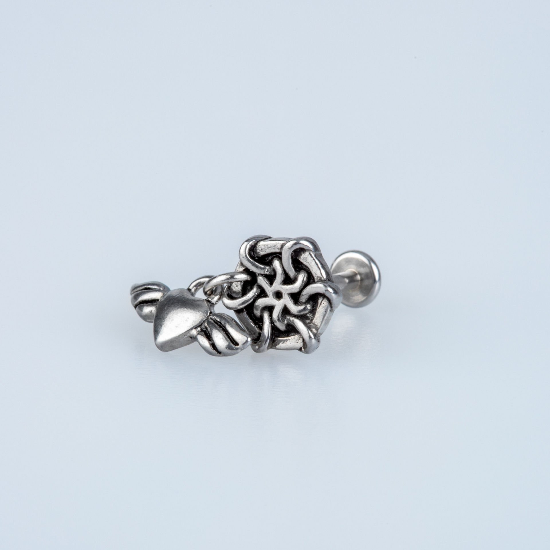 Piercing Çelik Tragus Sallantılı Kalp