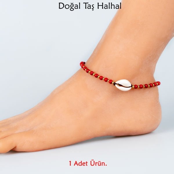 Natural Stone Anklet- 2 Color Options Color 1