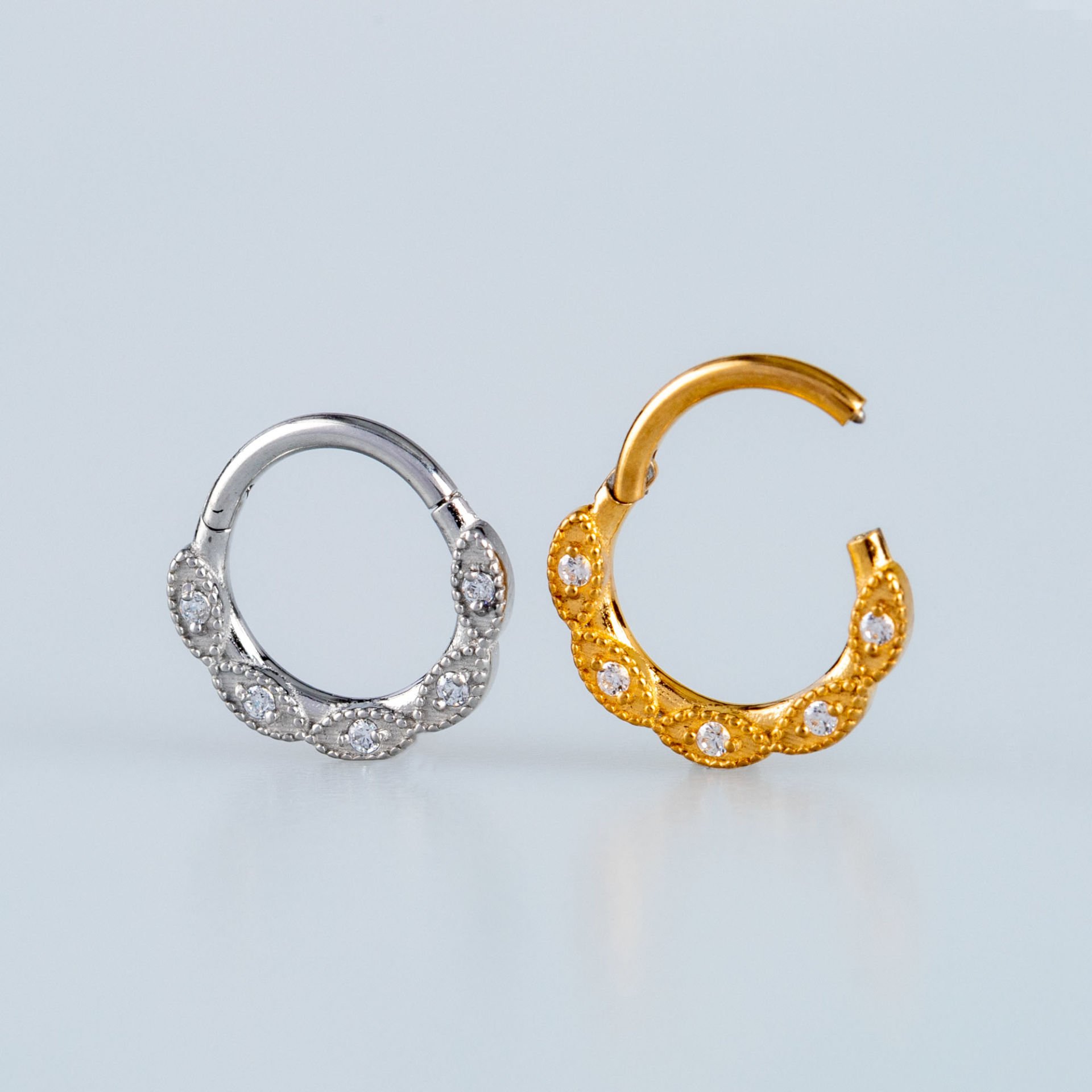 Ring Piercing Segment Stone