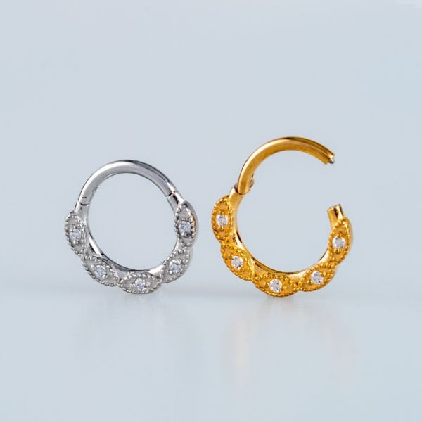 Ring Piercing Segment Stone
