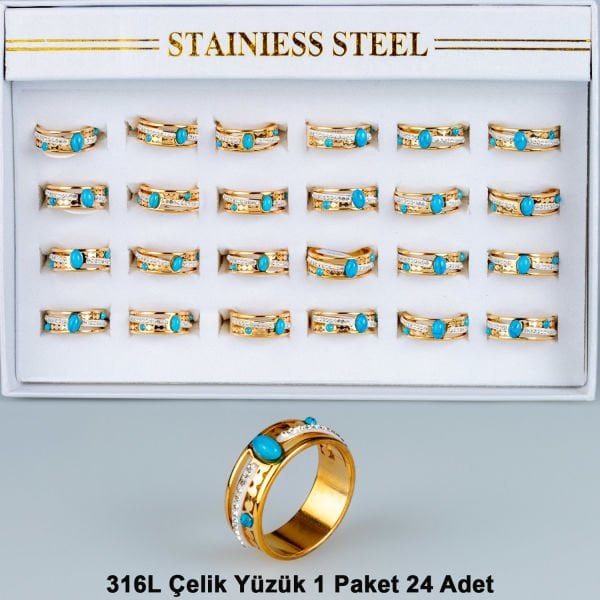 Steel Ring Package 24 Pieces