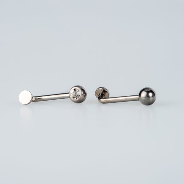 Piercing Titanium Genital 5mm Stone