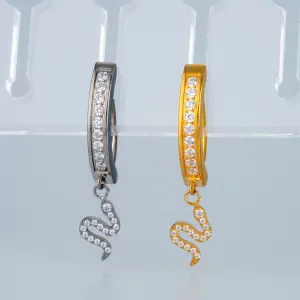 Piercing G23 Titanyum Göbek Fashion Yılan Sarı
