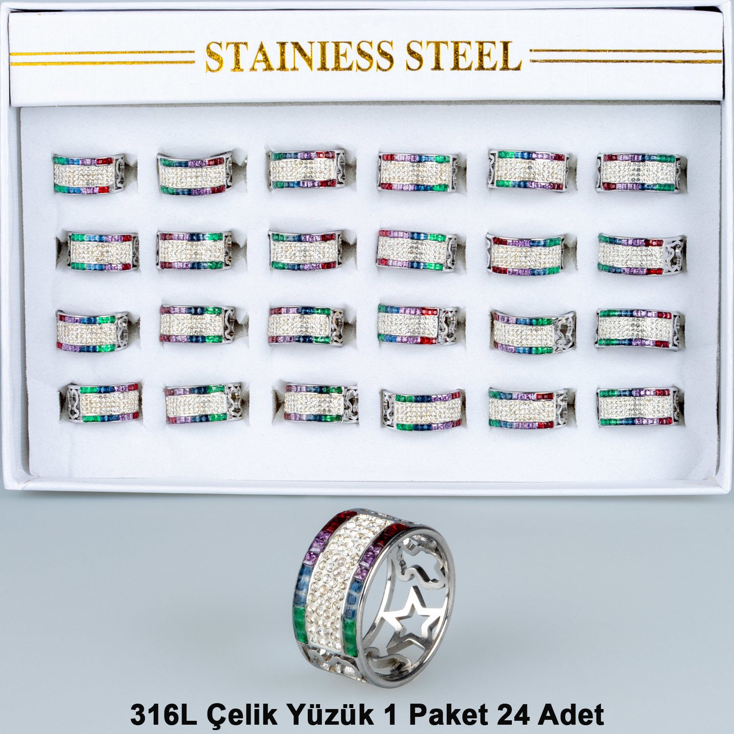 Steel Ring Package 24 Pieces