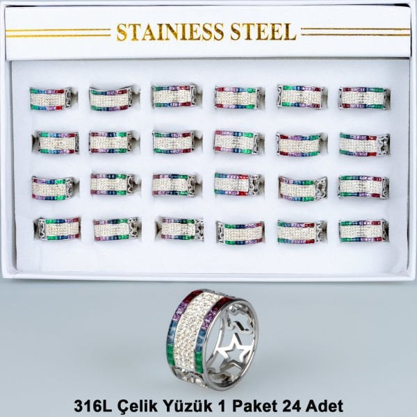 Steel Ring Package 24 Pieces