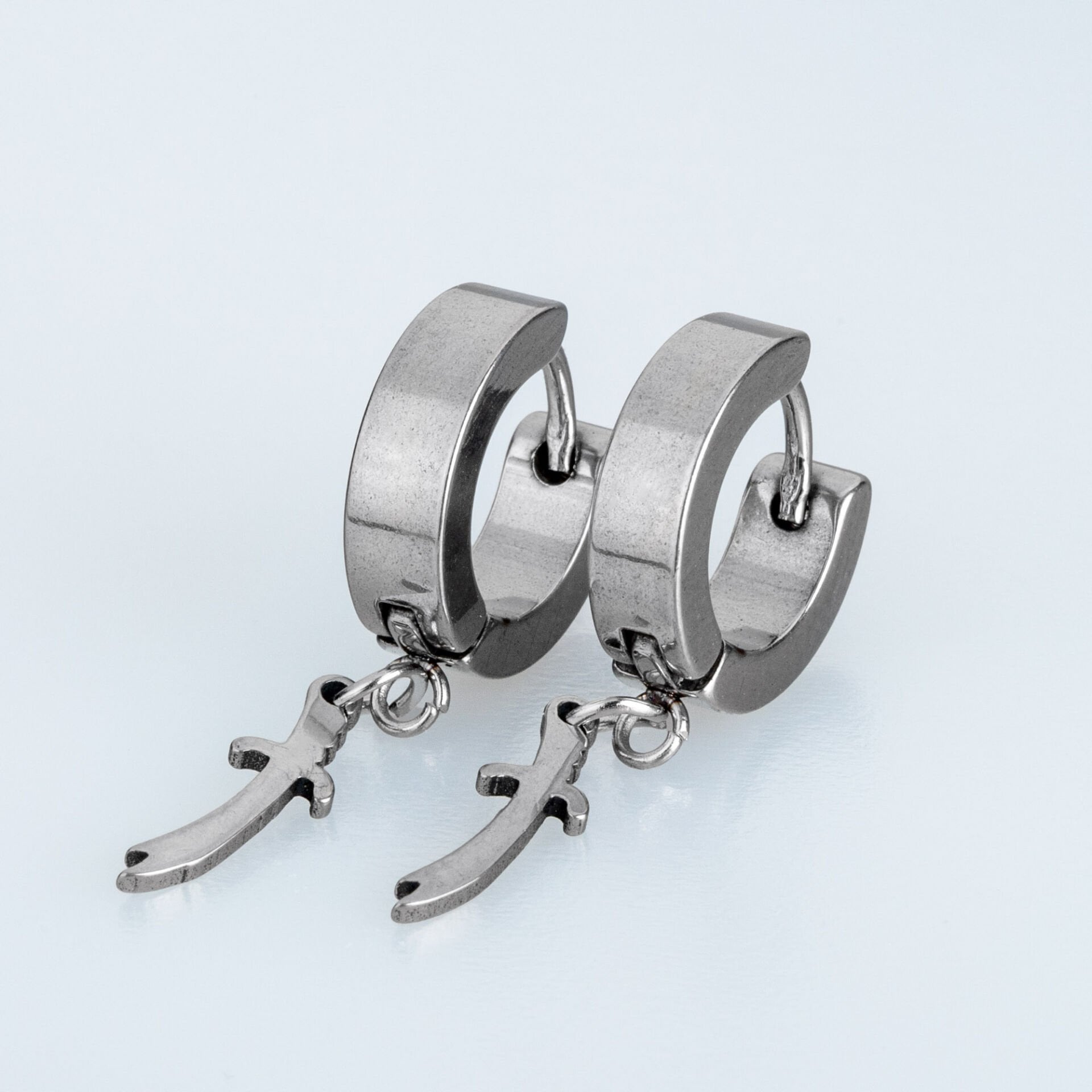 Çelik Küpe Zülfikar- Çift