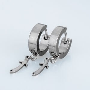 Çelik Küpe Zülfikar- Çift