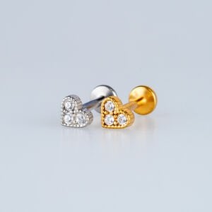 Piercing Çelik Tragus Kalp