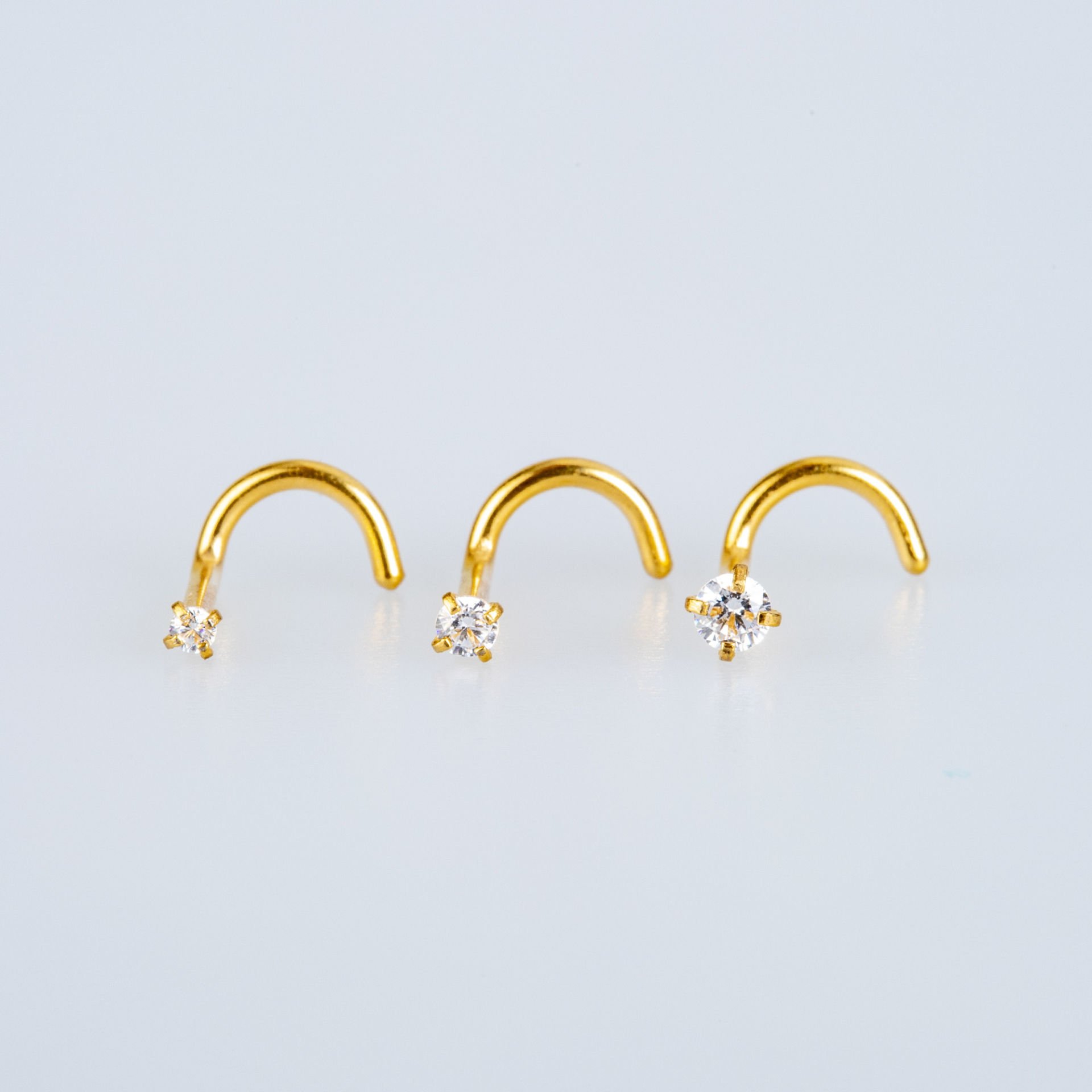 حلقة الأنف 1 ملم 2.5 ملم حجر