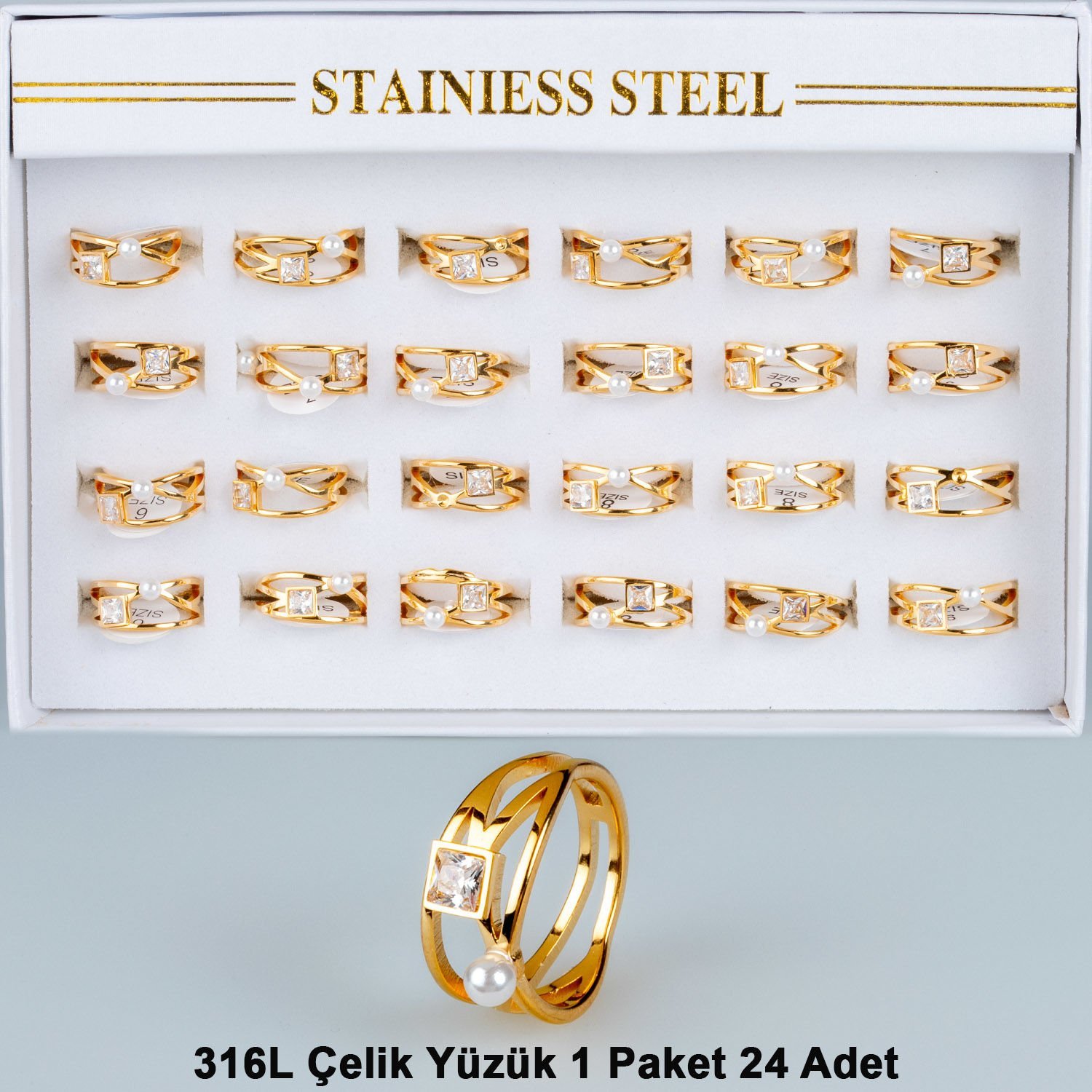 Steel Ring Package 24 Pieces