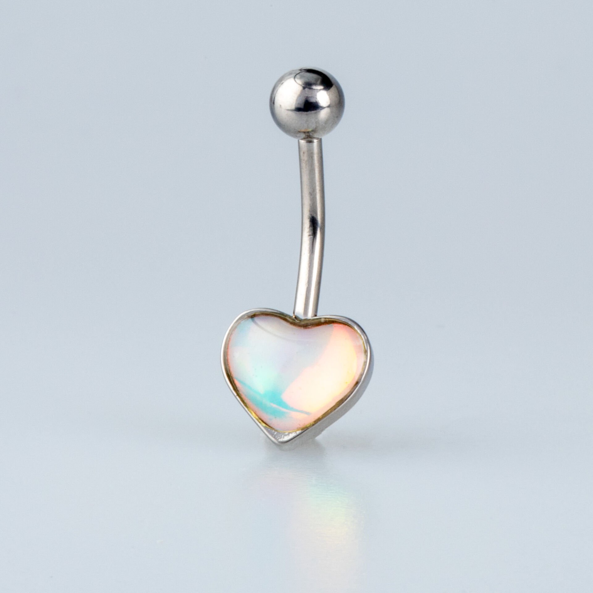 Piercing Çelik Göbek Kalp 8 Renk Seceneği Renk 4