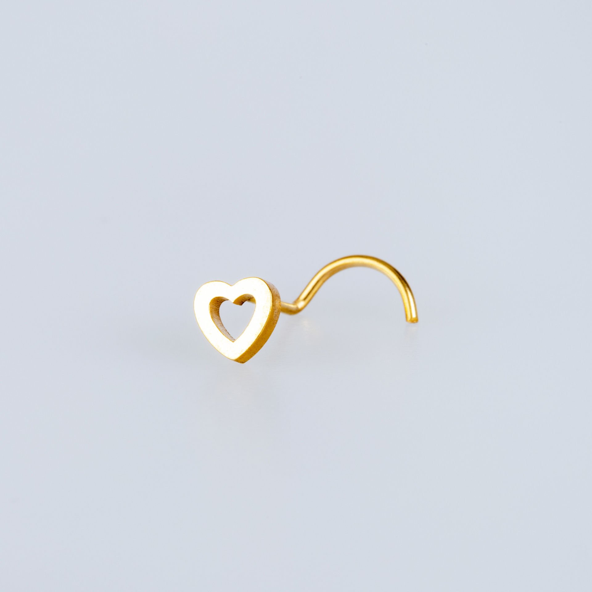 Nose Ring Heart 0.8mm