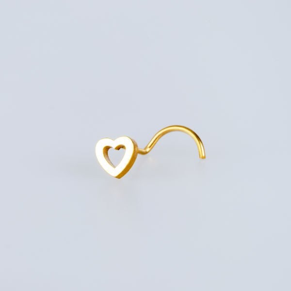 Nose Ring Heart 0.8mm