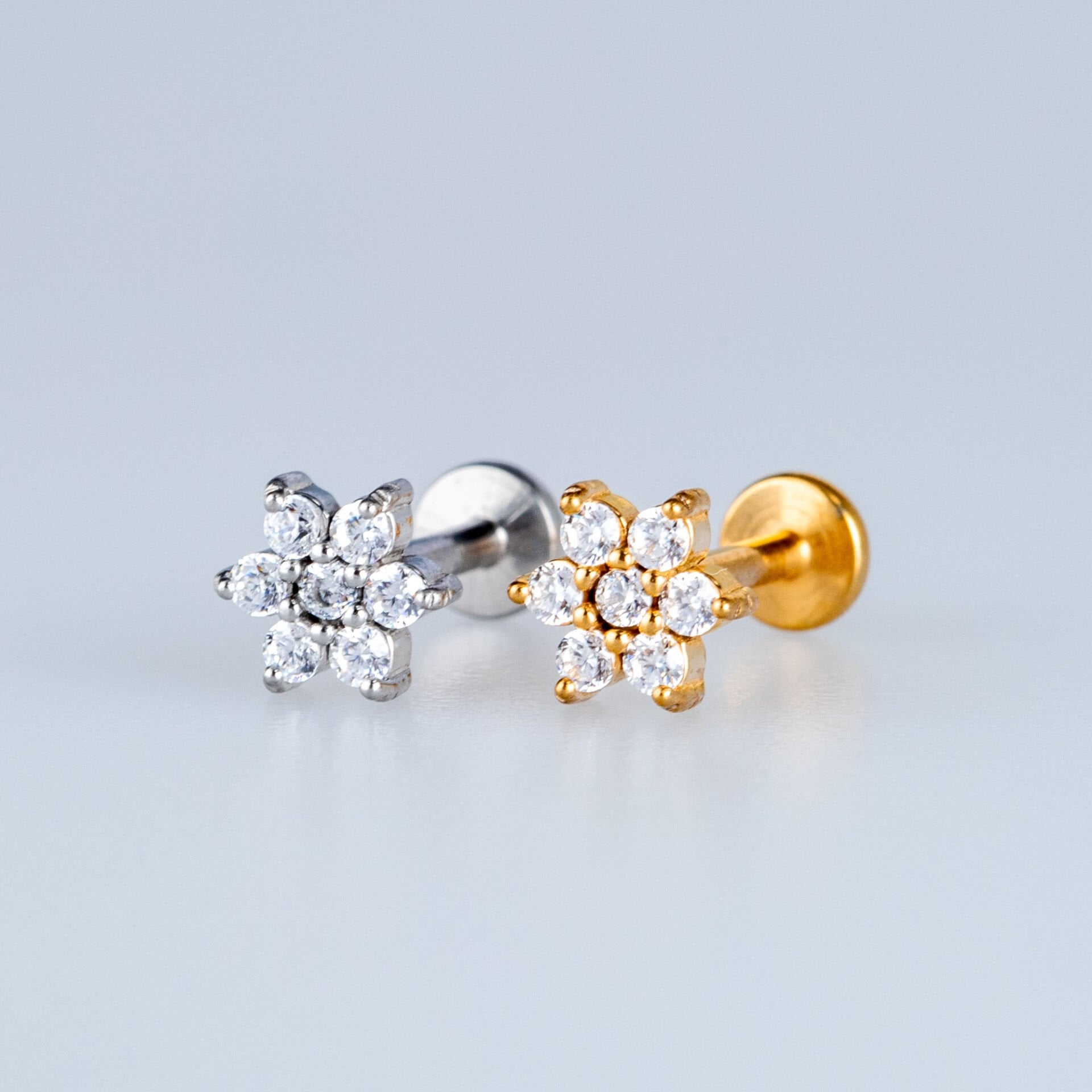 Piercing Çelik Tragus Çiçek