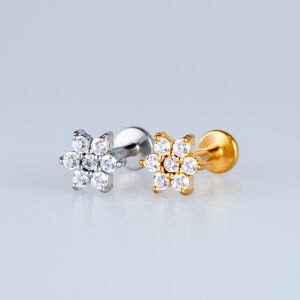 Piercing Çelik Tragus Çiçek