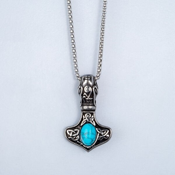 Çelik Kolye Viking Savaşçı Baltası