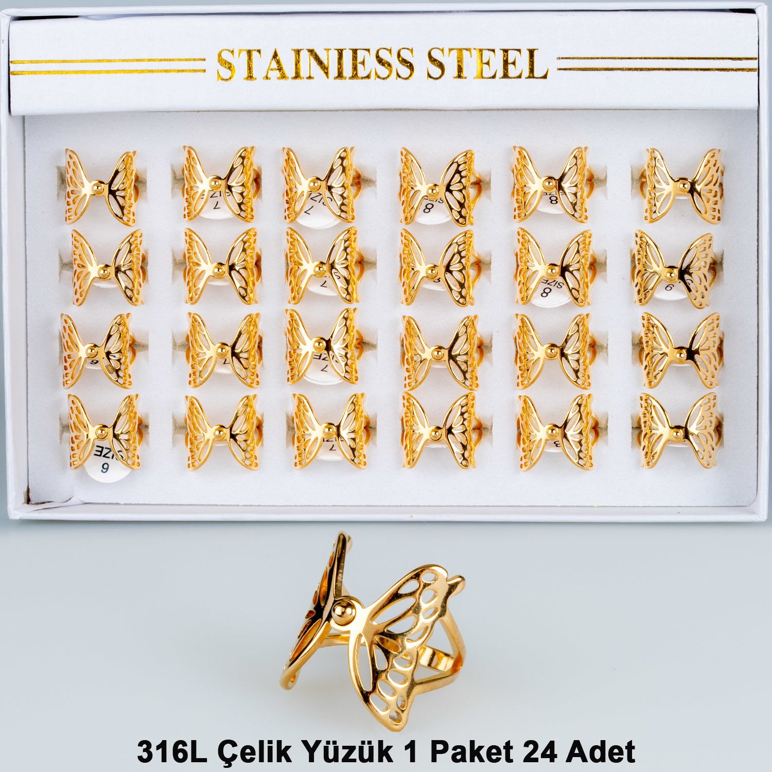 Steel Ring Package 24 Pieces