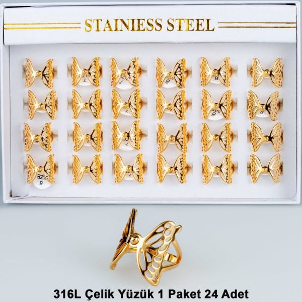 Steel Ring Package 24 Pieces