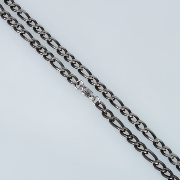Steel Chain Necklace Anthracite Color