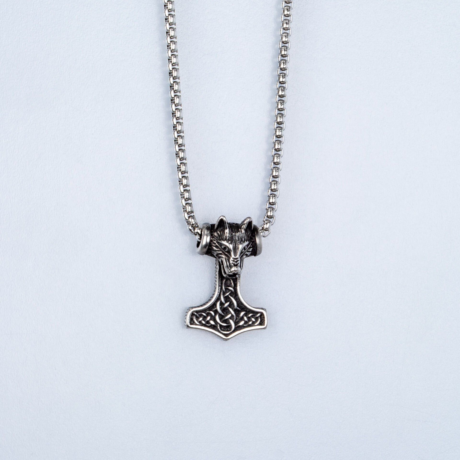 Steel Necklace Viking Warrior Ax