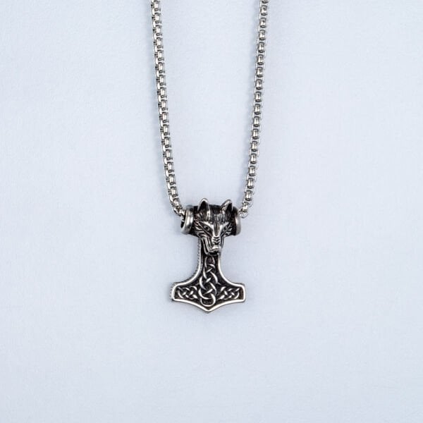 Steel Necklace Viking Warrior Ax