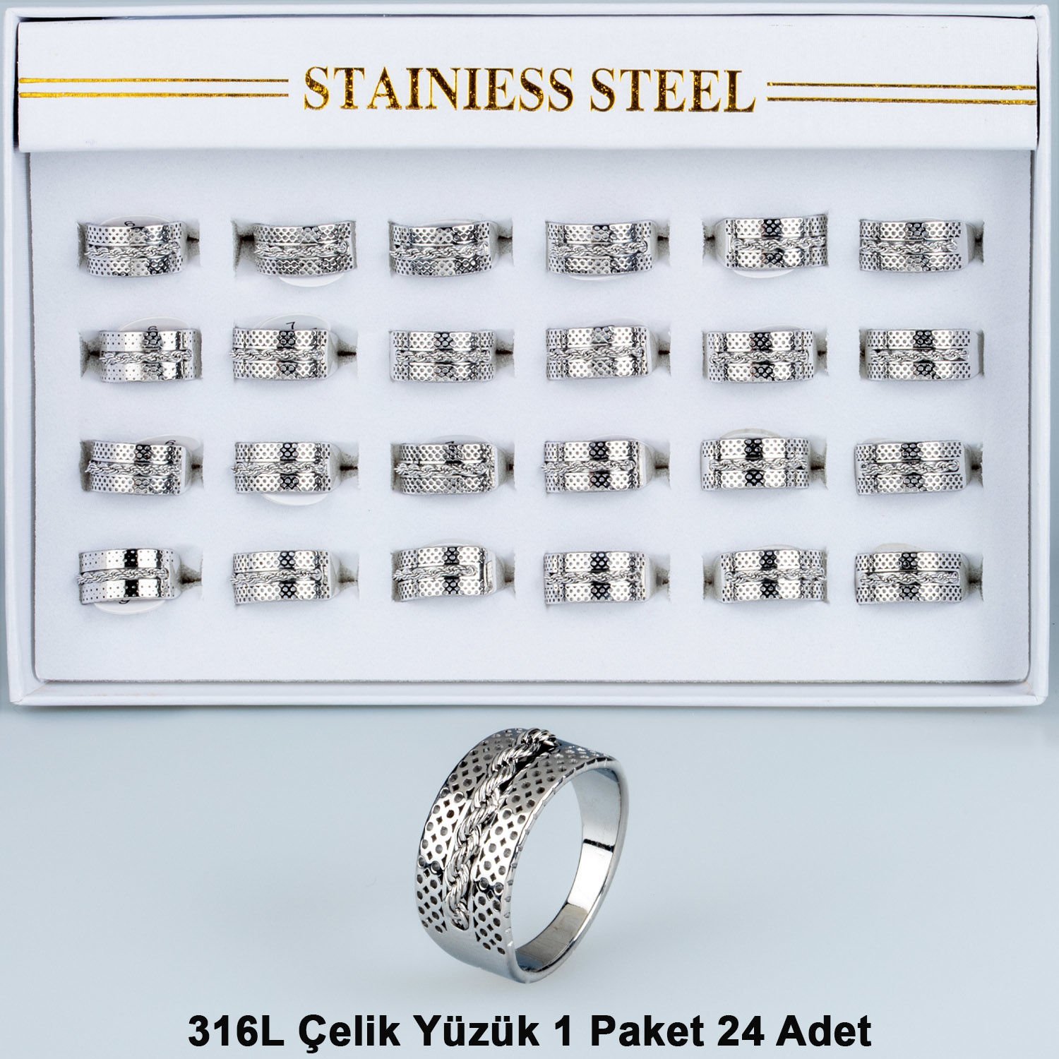 Steel Ring Package 24 Pieces