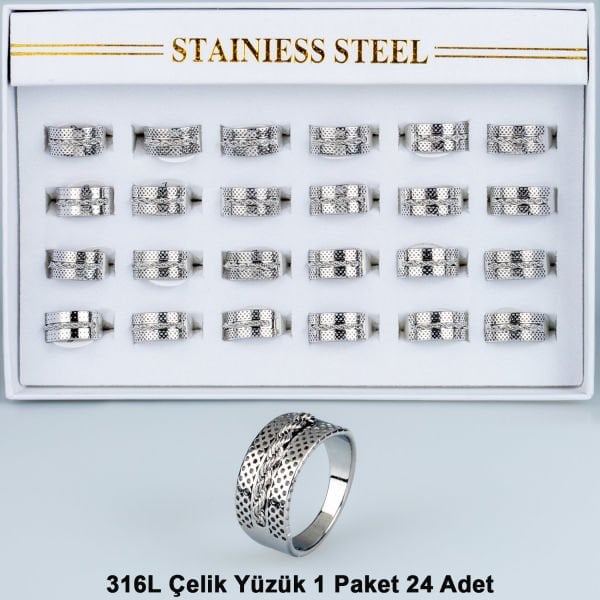 Steel Ring Package 24 Pieces