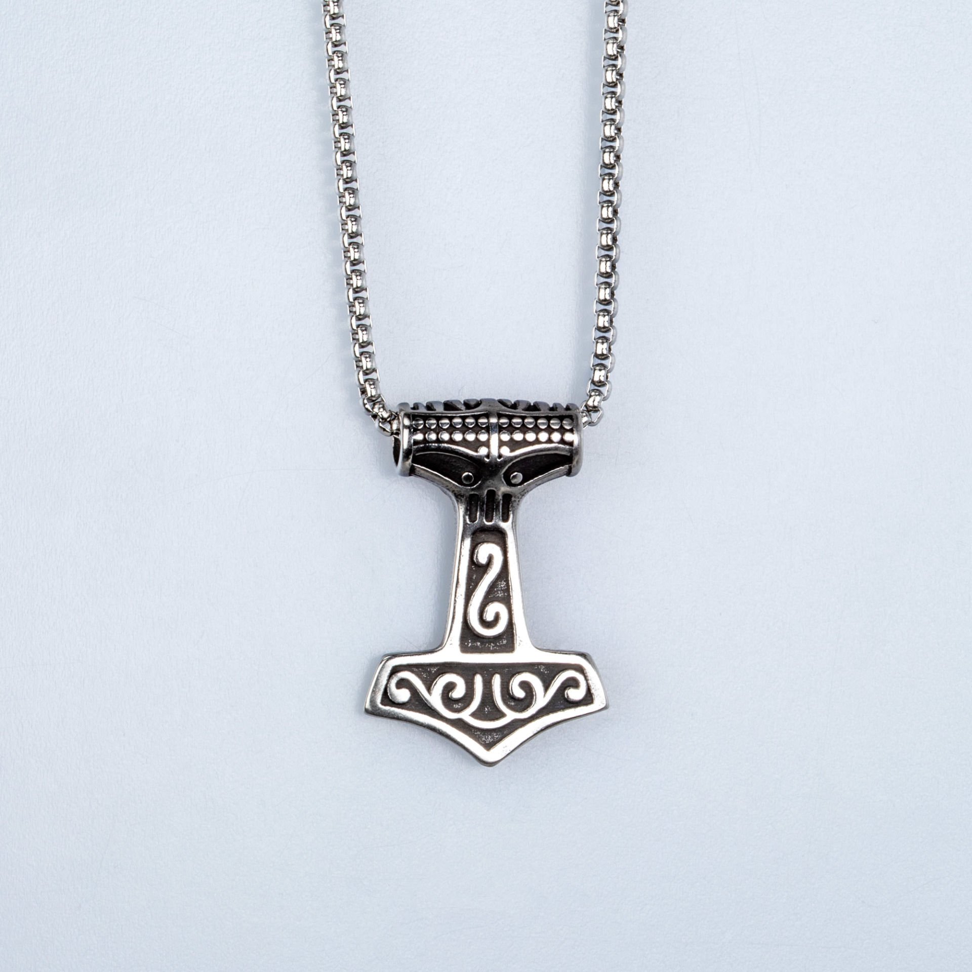 Çelik Kolye Viking Savaşçı Baltası