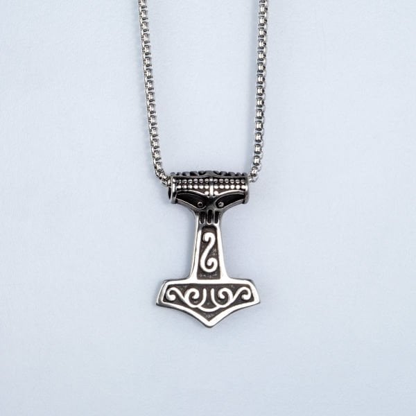 Çelik Kolye Viking Savaşçı Baltası